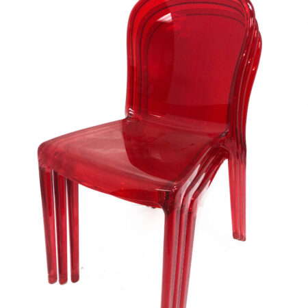 kartell thalya chair red