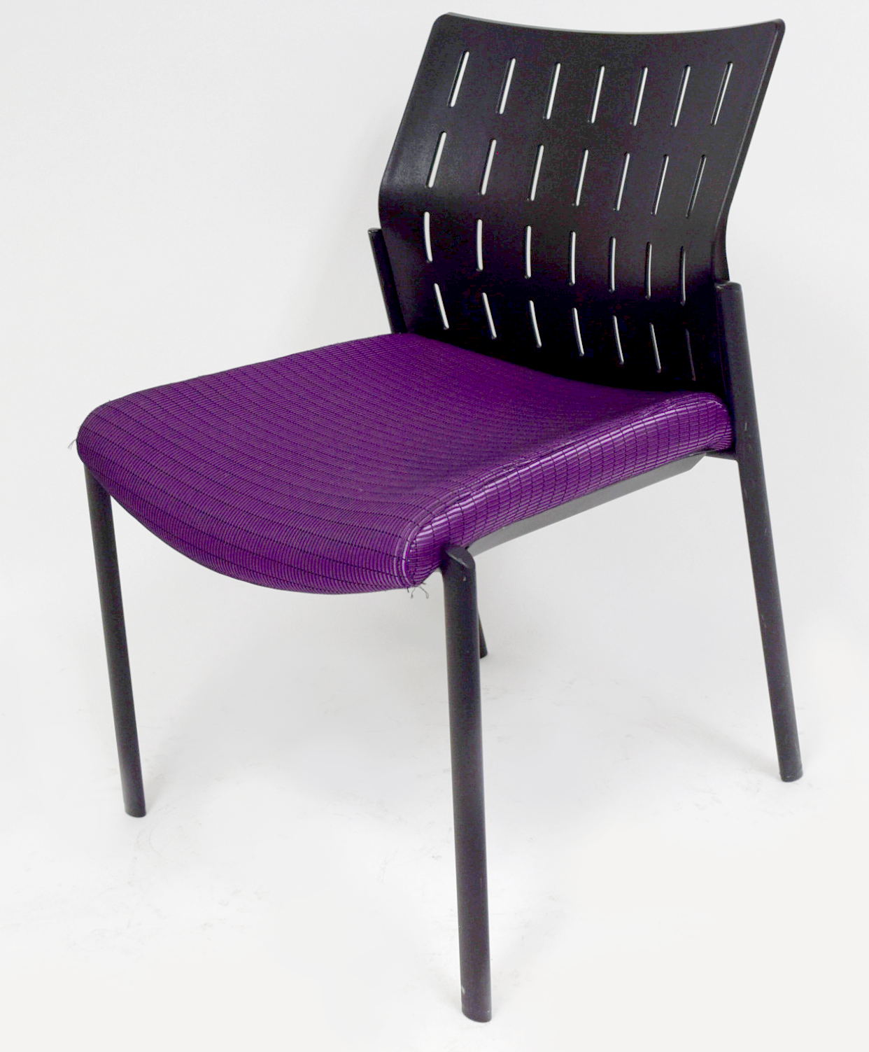 SitOnIt Achieve Purple Vinyl Stacking Chair - ChairTech